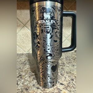 Horror themed Stanley 40oz laser engraved